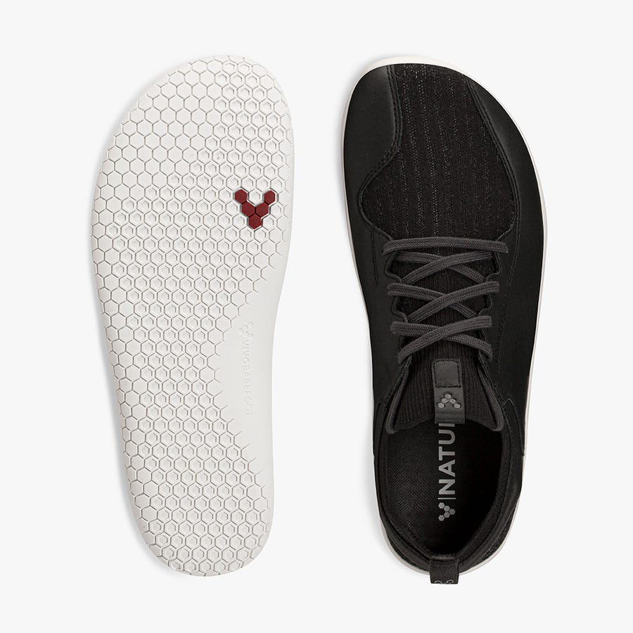 Vivobarefoot Primus Knit II Trailschoenen Heren Zwart | Nederland 0035OKIR